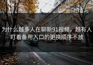 为什么越多人在聊新91视频，越有人盯着备用入口的更换顺序不放