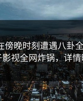 神秘人在傍晚时刻遭遇八卦全网热议，柚子影视全网炸锅，详情曝光