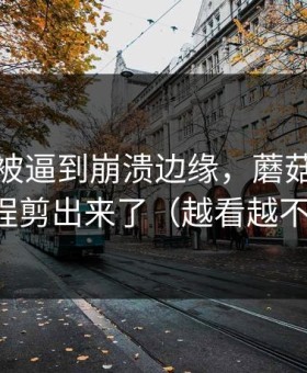 剪辑师被逼到崩溃边缘，蘑菇片场把全过程剪出来了（越看越不对劲）